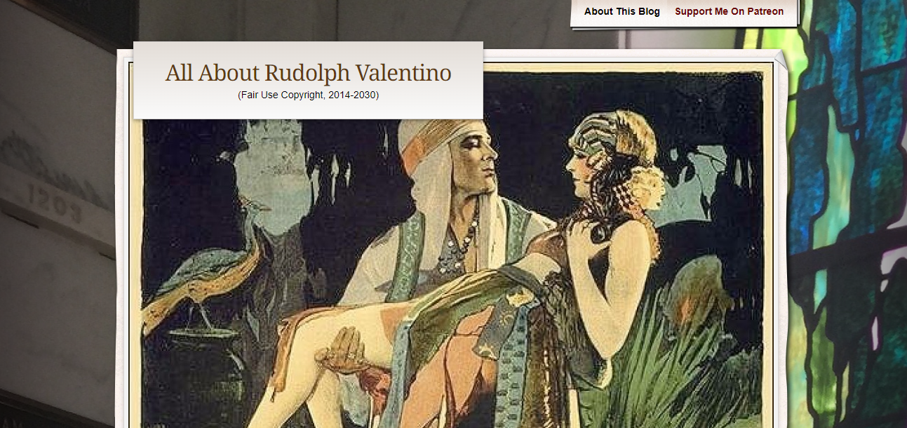 All About Rudolph Valentino