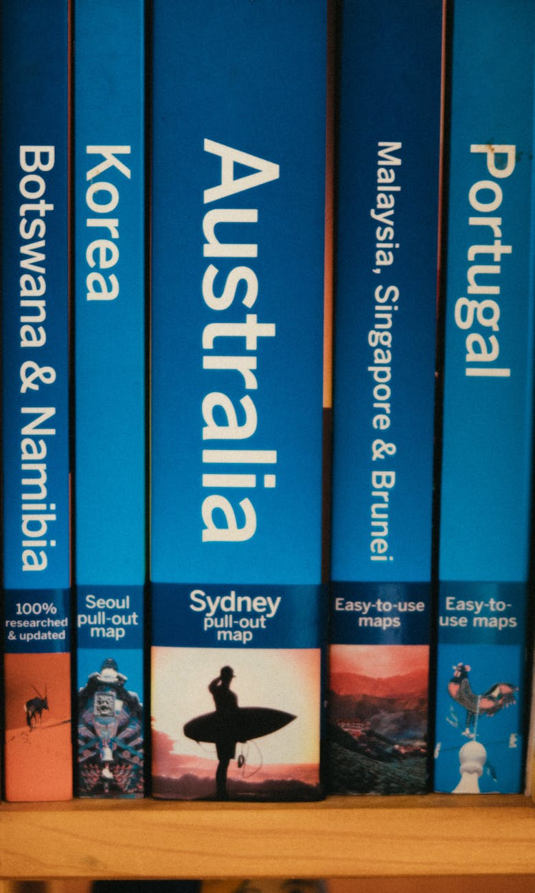 five assorted title books